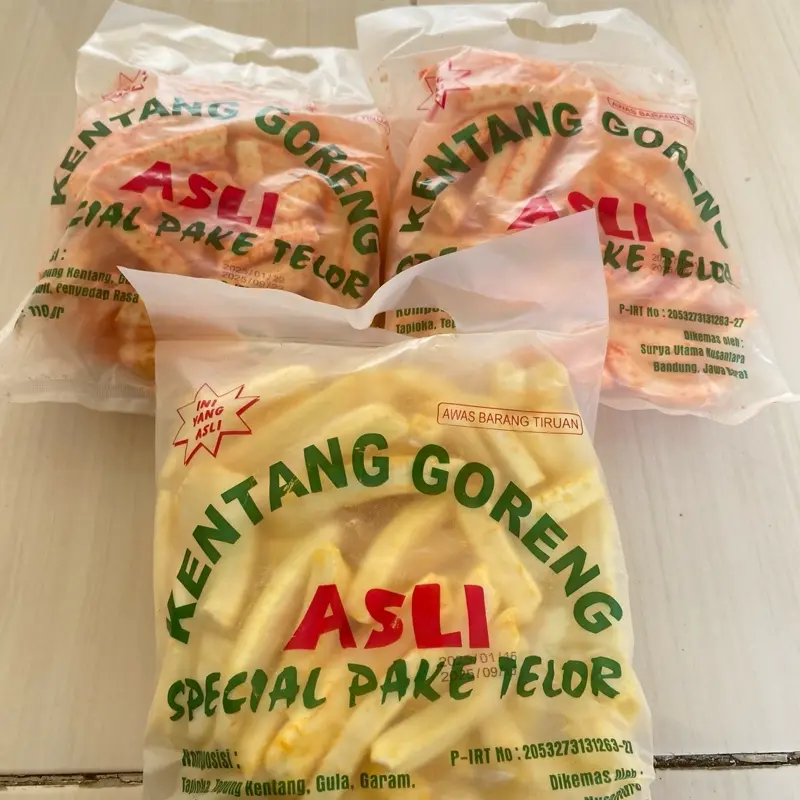 Potato stick kentang goreng ASLI food cemilan rasa jagung dan balado enak Snacks 2