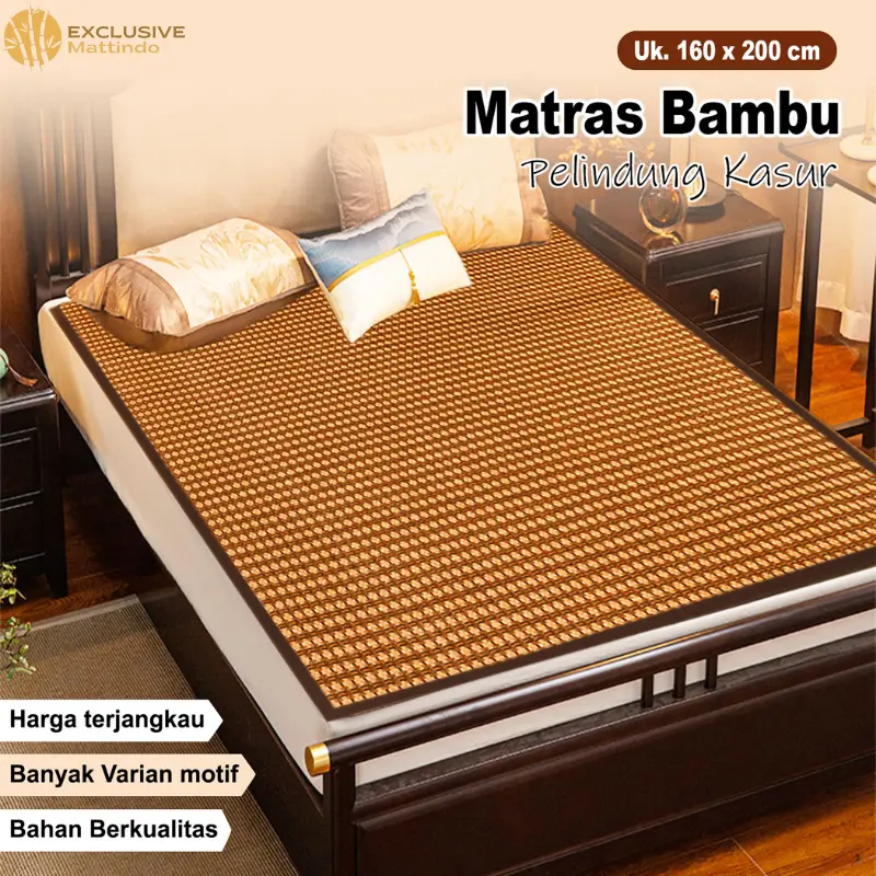 X3B1-Tikar Bambu / TIkar Lipat Bambu Tatami Ukuran 160cm x 200cm Hadiah