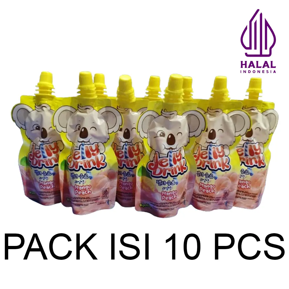 [PACK ISI 10] Minuman Jelly Kiokio Mango Peach HALAL 70ml Food Mangga Jeli