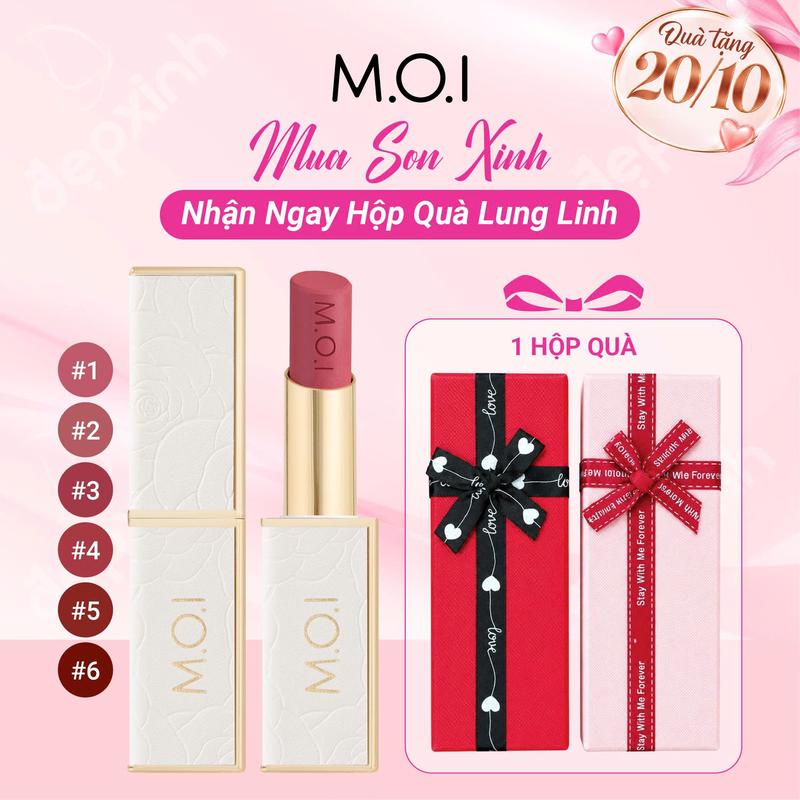 Son thỏi Love M.O.I phiên bản Holiday bền màu lâu trôi 2.7g