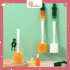 Sikat Botol Minum Kerja 5in1 Pembersih Celah Dot Botol Susu Bayi Gelas Minuman Brush Sedotan