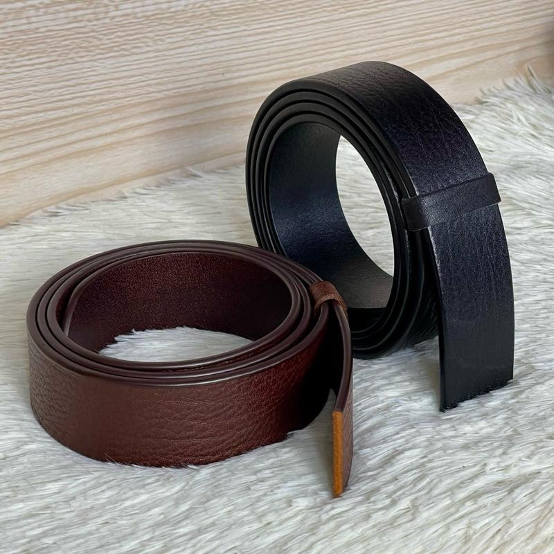 Dây Rời Không Khoá Da Sần thắt lưng nam da bò không khoá phù hợp với khoá con lăn . Bản 3,5 dài 115cm Voi