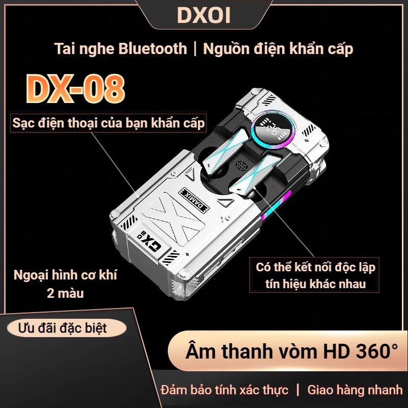 Tai Nghe Bluetooth, Dx08, Phong Cách Mecha, Đường Ray Trượt Sáng Tạo, Trong Tai Không Dây Ngầu, Giảm Tiếng Ồn Chủ Động, Thương Hiệu Mới, Có Micro, Kết Nối Độc Lập, Có Thể Sạc Điện Thoại Di Động, Năm Phát Hành 2024 Nhét Tai
