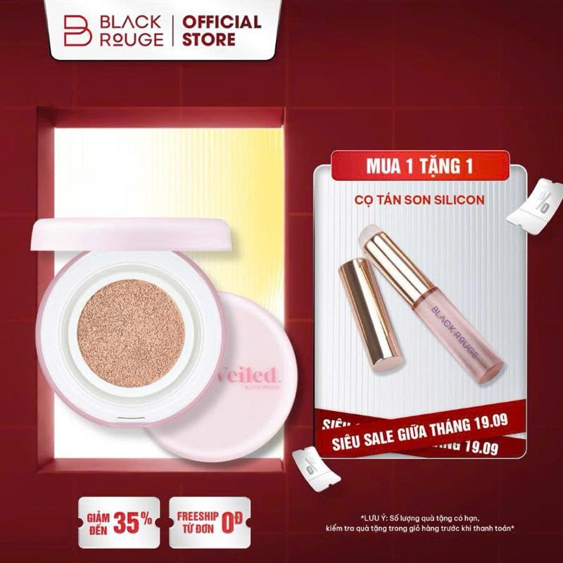 Phấn Nước Mịn Lì Lâu Trôi Black Rouge Thin Layer Clear Veiled Cushion…