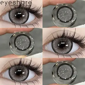 Eyeshare Softlens Minus(-1.00~-6.00) BROWN 14.5MM Big Eye Softlen Lensa Kontak