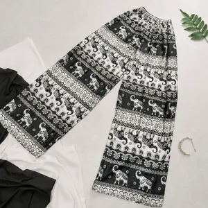 Celana Mihu Mihu Gambar Gajah Thailand Viral Model Kulot Cewek dan Cowok Ukuran Standar Dan Jumbo