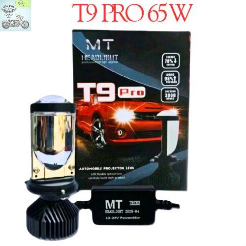 Bóng đèn pha Led T9 Pro - 65wchân H4 Mẫu 2025,  có ốc chỉnh độ cao thấp của pha, độ lệch pha. Phụ Tùng Đèn