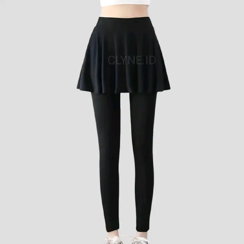 Legging Rok Olahraga Wanita Skirt Sport Jogging Renang Sepeda Lari Zumba Senam Olahraga Senam Gym Muslimah Rok Celana Sport  Yoga Outdoor 2