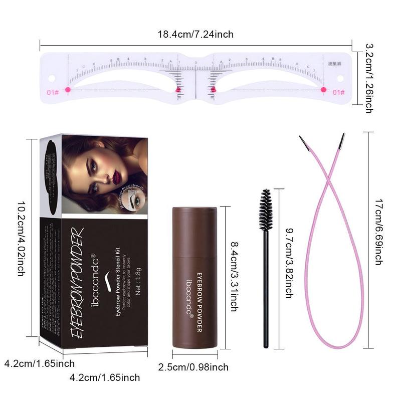 Product Introduction of Eyebrow Powder Set Waterproof Long Lasting Soft Mushroom Head Eyebrow Styling Makeup 23