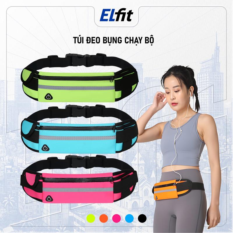  Túi Chạy Bộ - Túi Thể Thao Đeo Bụng Chất Liệu Vải Chống Thấm Đai Đeo Bụng Nam Nữ Đựng Điện Thoại Chơi Thể Thao 