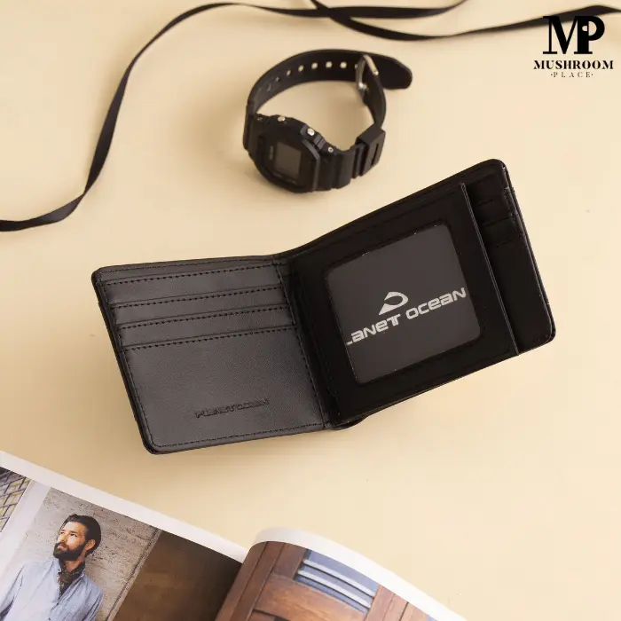 Dompet Lipat Pria Planet Ocean Hitam Original - PO02 2