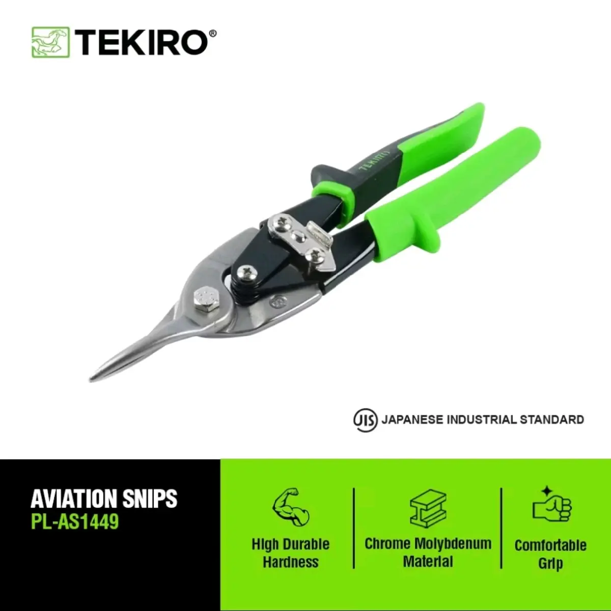 TEKIRO gunting BAJA RINGAN 10 INCH gunting SENG 10inch kanal C gunting plat aluminium 10" holo hollow aviation snips ORIGINAL