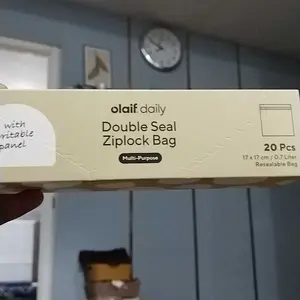 Olaif Daily Double Seal Ziplock Bag - 20pcs - Plastik Klip / Plastik Makanan perlengkapan