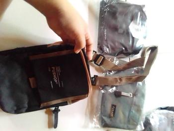 Product Review of PUSHOP PAKET BUNDLING HEMAT PSHP45K-02 - Paket Tas Selempang Pria Wanita 45 Ribu Dapat 3pcs Tas Slingbag Canvas dan Mini Sling bag Casual Polos Cowok Cewek Hitam Pria from z**h 1