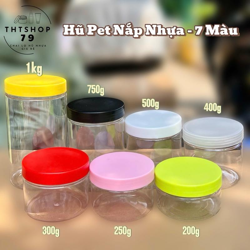 [Giá sỉ] Combo 10 hủ pét- nắp nhựa- có nắp lót chống tràn - hàng loại 1 (bóng đẹp) 0