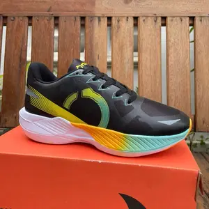 Ortuseight Sepatu Lari/Running Hyperglide 3.1 - Black/Ortrange empeuk dan elastis Empuk dan lentur PROMO!!! Outdoor