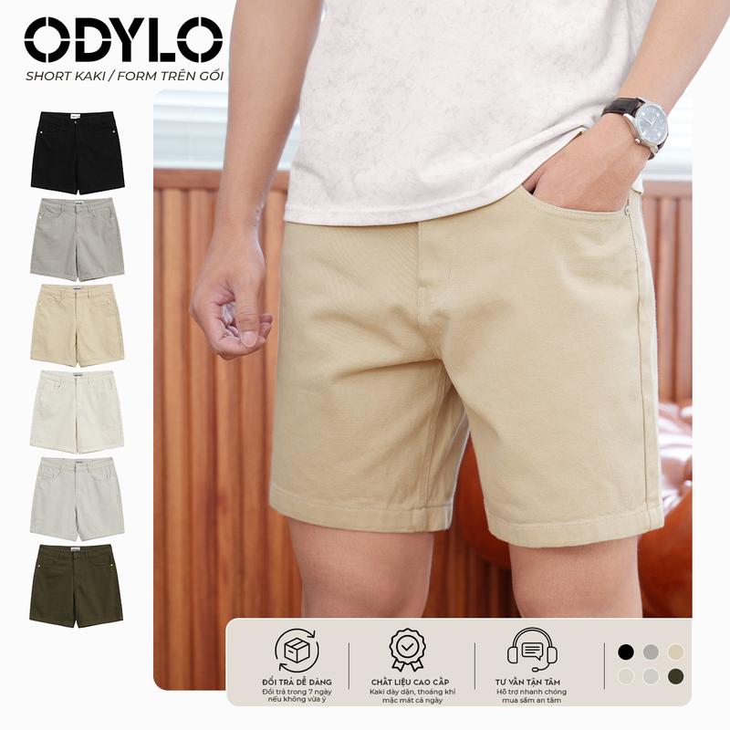 Quần Short Kaki Nam ODYLO Form Đẹp Trên Gối KO67 – Co Giãn Nhẹ, Chất Vải Cao…
