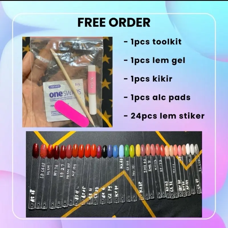 Press on Nails Nailart bebas request desain 3