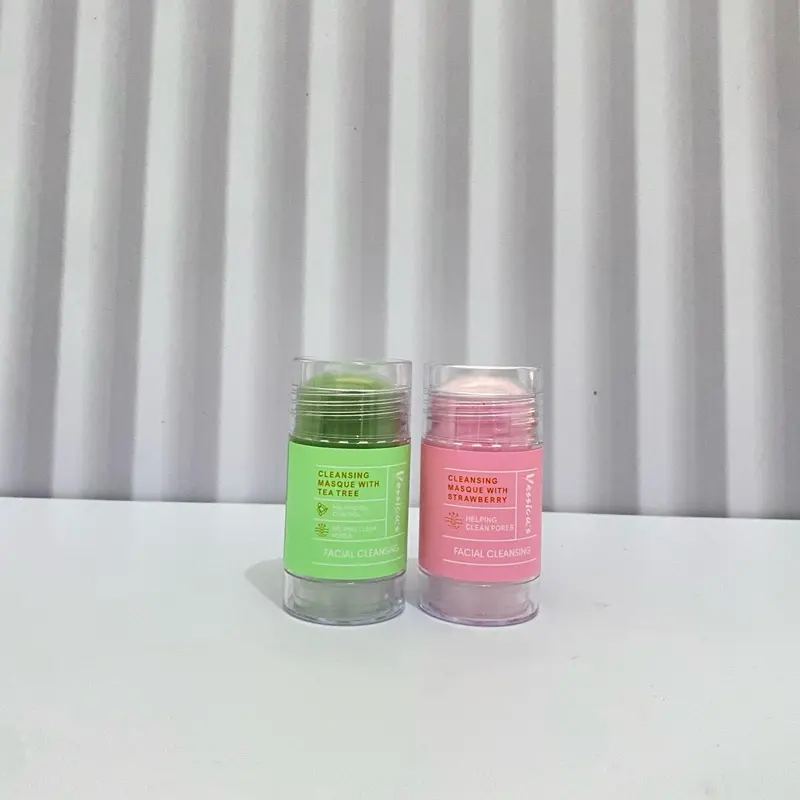 Yessica's Tea Tree - Strawberry - Volcanic Mud Anti Pores & Acne Clay Stick Mask | 50gr