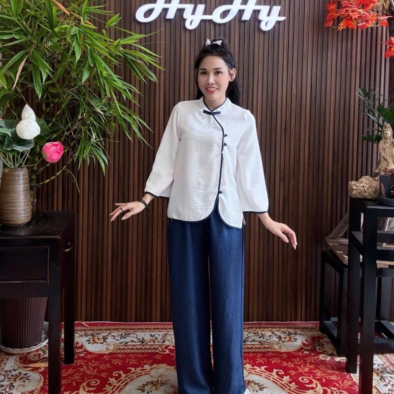 Thư Yến - Bộ Pháp Phục Đi Lễ Chùa Nữ Big Size Phối Màu Trang Nhã HyHy