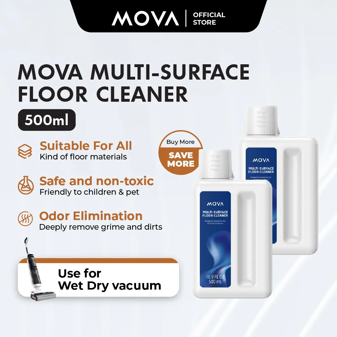 [PROMO] Mova Floor Cleaning Detergent Multi-Surface Cleaner Cleaning Solution For Mova Wet & Dry Vacuum - 500ML
