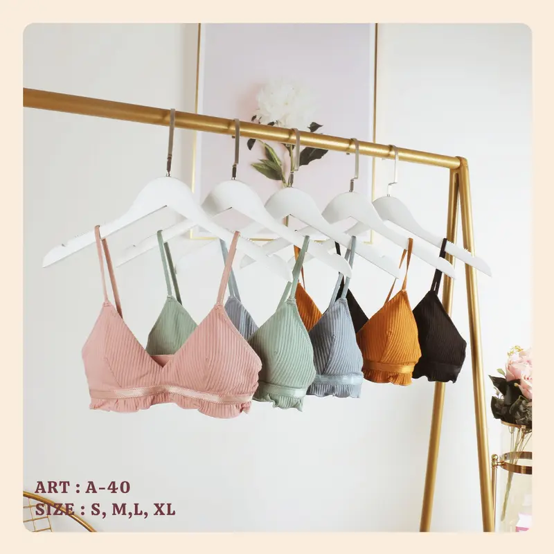 (BRA ONLY) BRA IMPORT WANITA WARNA SOFT KEKINIAN - A40 0