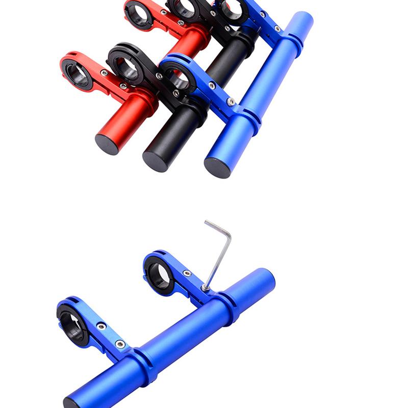 Product Introduction of 10/20/30CM Aluminum Alloy Bicycle Handlebar Extender Bike Front Light Bracket Lamp Flashlight Bracket Accessories 17