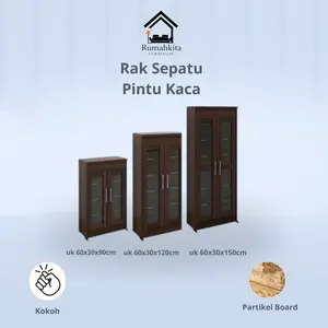 RAK SEPATU MINIMALIS / RAK SEPATU Kaca Pintu Kaca Pintu