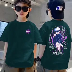 NTN Kaos Anak Distro Laki Laki Usia 6-16 Tahun Anime GOJO SATERU Jujutsu Kaisen Katun Fashion