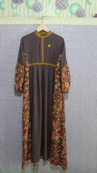 Product Review of VANVEN - Kaila Dress Gamis 2025 Model Baru Elegan Simple Baju Gamis Lebaran 2025 Idul Fitri Remaja Aesthetic Airflow Crinkle from ي**🐥 0