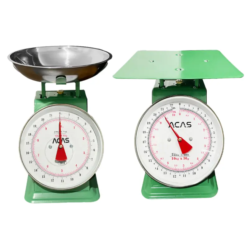 AM RH-QE Timbangan Analog 10kg 20kg 30kg Timbangan Duduk Meja Manual Jarum  Hijau Datar Rata Mangkok 10 kg 20 kg 30 kg Buah Sayur Daging Kitchen Scale 7