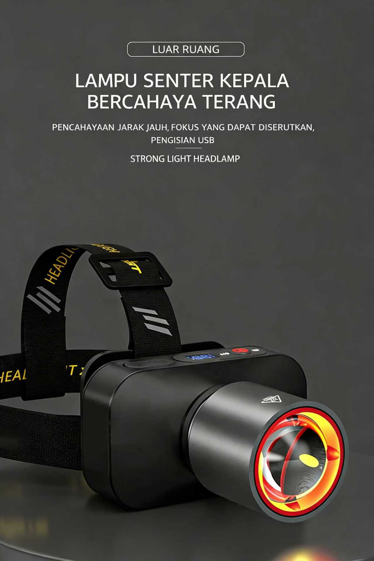 COD Senter Kepala Baru 1200 Lumen USB-C Isi Ulang, Zoom Fokus, Tahan Lama, Portabel Untuk Camping, Memancing, Hiking, Cocok Pria & Wanita 2026 COD Senter Kepala Baru 1200 Lumen USB-C Isi Ulang, Zoom Fokus, Tahan Lama, Portabel Untuk Camping, Memancing, Hiking, Cocok Pria & Wanita 2026