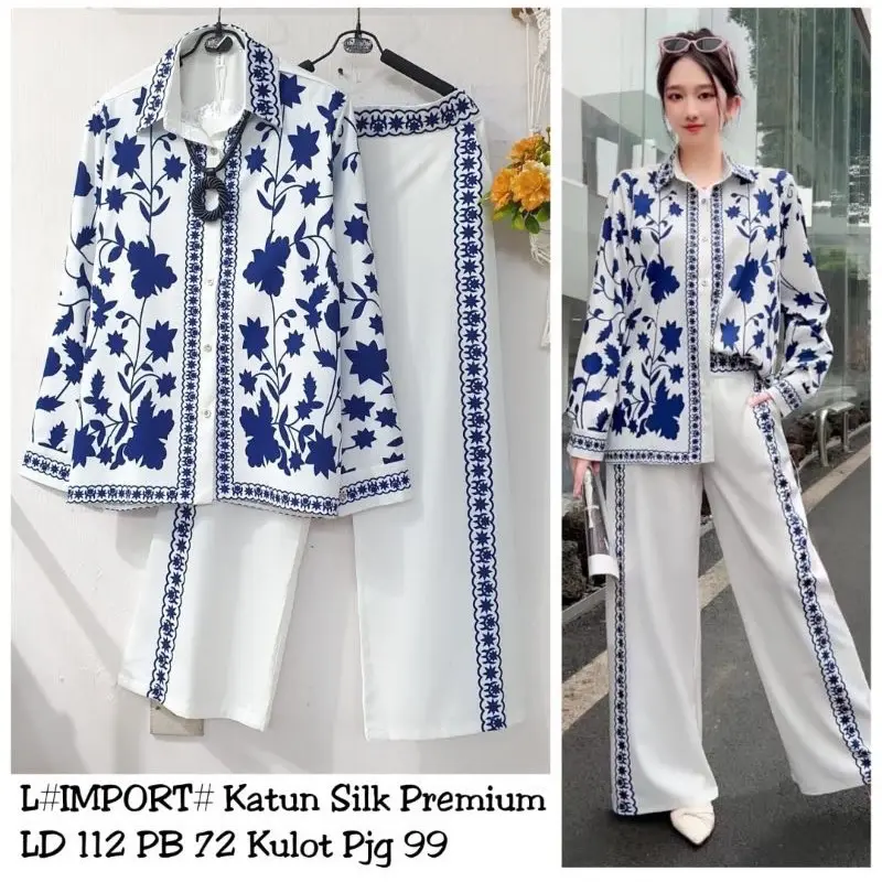 SETELAN CANTIK SILK LD110 MOTIF PRINTING READY BANYAK MOTIF