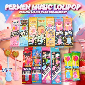 [HALAL] Lollipop Musik Rasa Stroberi Anggur Apel Cocok untuk Interaksi Anak-anak Game Pesta Hadiah Hari Raya Permen Rasa Buah Menarik Dilengkapi Fungsi Musik Tiga Rasa Buah Segar