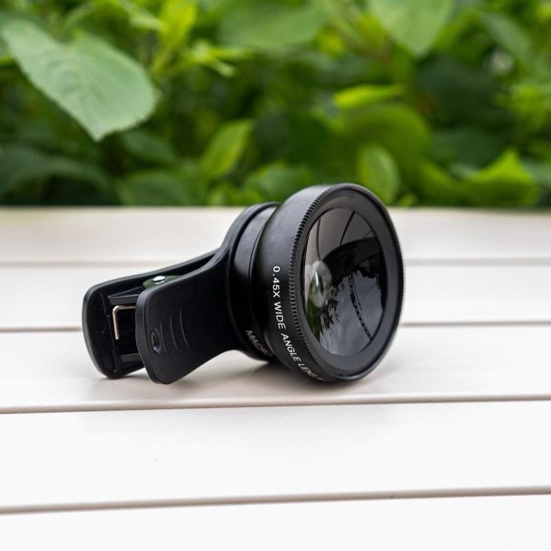 Ống kính macro 2 in 1 dành cho điện thoại chụp côn trùng và các chi tiết nhỏ không chụp được người