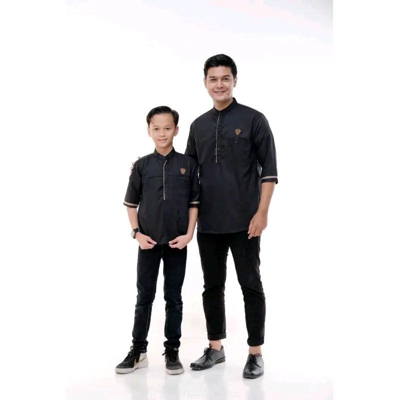 koko kurta couple ayah dan anak burgundy modern 4