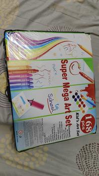Product Review of YK 168PCS Super Mega Art Set Kids Learning Coloring Drawing Painting Set Crayon Brush Pen Set Marker Water Color Office Stationery from a**a 0
