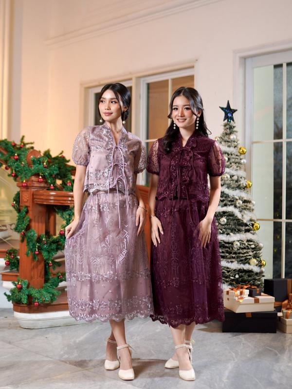 Miss Nomi - Nayala Dress Pesta One Set Mewah Elegan Gaun Pesta Natal Korean Busui Jumbo Dres Big Formal Wanita Kondangan Midi Casual Panjang Simple Pendek Remaja 0