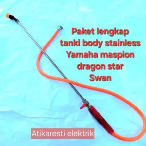 Paket lengkap tanki sprayer manual body stainless Yamaha Maspion Dragon Star SWAN dll