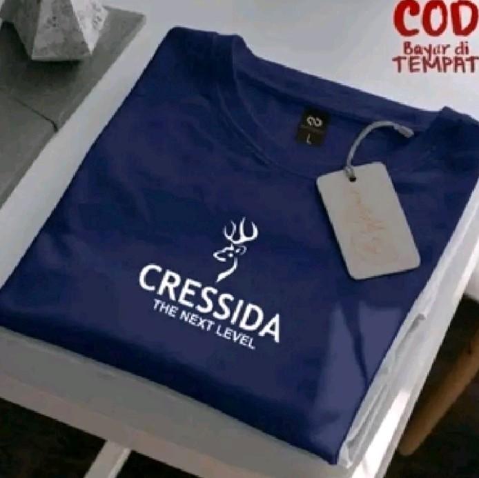 BISA COD.!! Kaos Distro Premium T-shirt Lengan Pendek Cr3ss1d4 Putih Pria Wanita Bahan Katun Combed 30s Keren Unisex Baju Oblong Santai Sablon Tebal Terbaru Dewasa 7