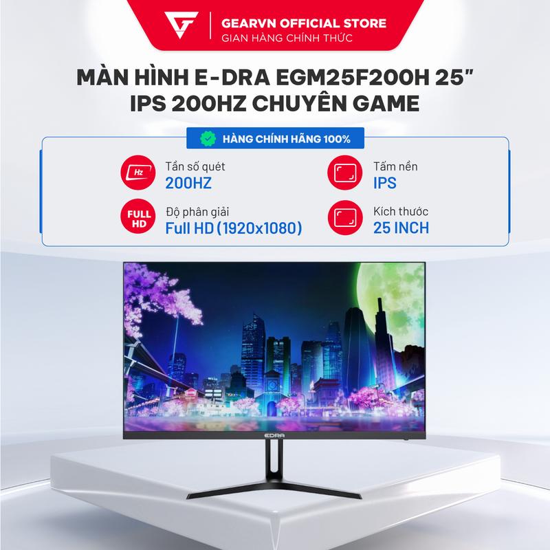 Màn hình Gaming EDRA EGM25F200H 25 inch IPS 200Hz IPS Full HD BH 24 tháng