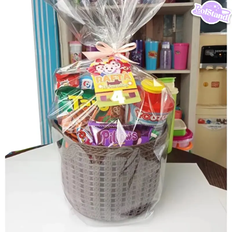Keranjang TOPAS TUTUP / Keranjang Serbaguna /Storage Basket / Box / Kotak Penyimpanan Organizer Anak 0