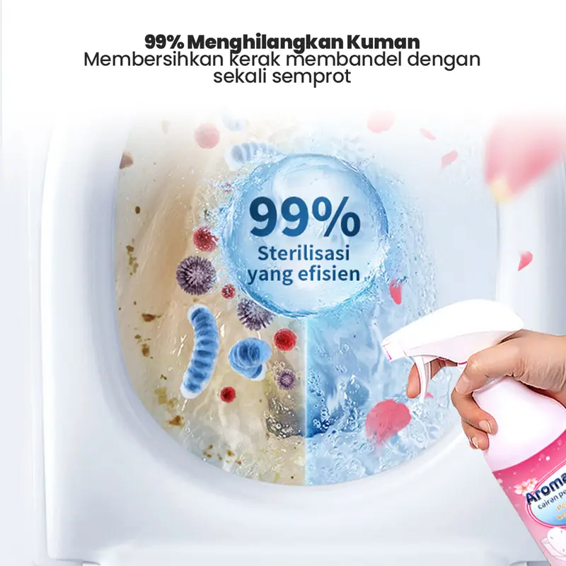 Pembersih Toilet Bunga Penghilang Bau dan Urin Kamar Mandi yang Ampuh 3
