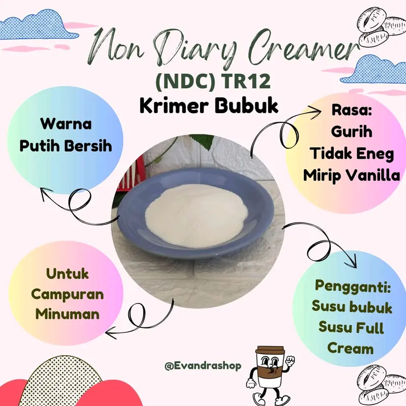 Creamer Powder - Krimer Bubuk Non Dairy Creamer 1 Kg - Susu Nabati 2