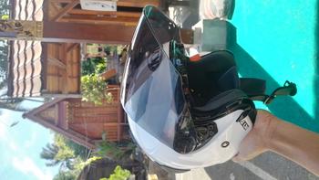 Product Review of KYT Galaxy Flat R Solid White I Flat Visor Iridium I Spoiler - Helm Half Face Motorcycle from V**! 1