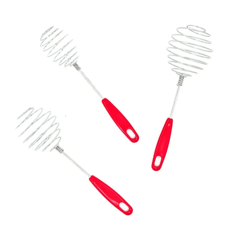 HATAYASHOP + KOCOKAN TELUR SPIRAL GAGANG MERAH / KOCOKAN TELUR STAINLESS / KOCOKAN TELUR JUMBO/ KOCOKAN TELUR MINI/ KOCOKAN ADONAN 3