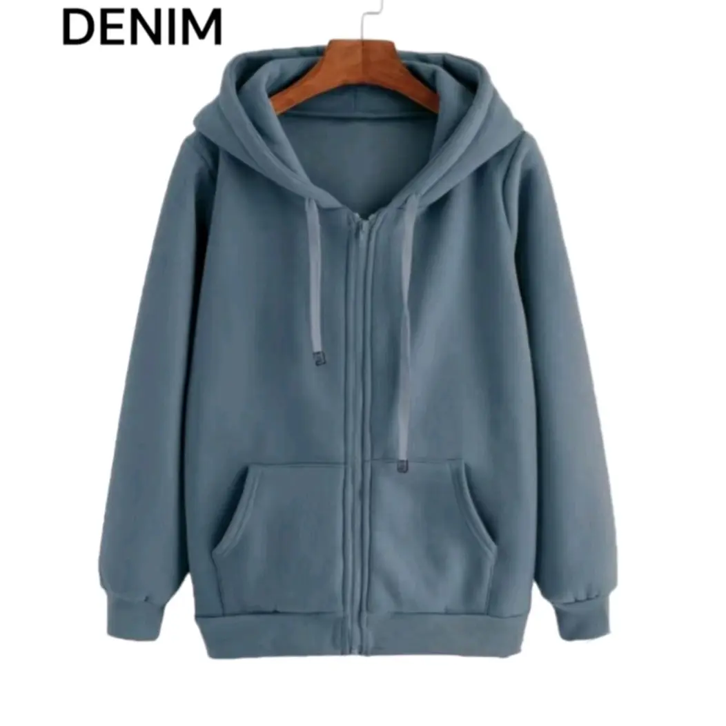 Hoodie polos zipper size M L XL XXL pria wanita Keren Unisex Distro zipper Fleece Jumper