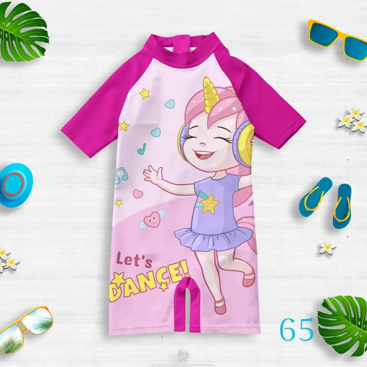 Baju Renang Anak Perempuan 1-10 Tahun Motif Dancing Princess