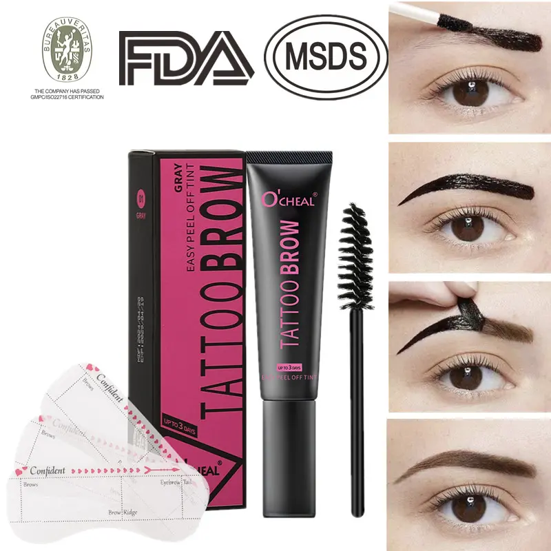 O'CHEAL cross-border specializes in eyebrow dyeing gel that does not come off, is natural, does not smudge, is waterproof, sweatproof, long-lasting, easy to color and dyes eyebrow gel