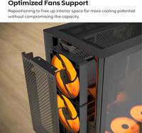 Gambar CASING MONTECH HS02 PRO Glass - Mid Tower ATX Case Tempered Glass (Free 5x ARGB Fan) dari Techno Computer Bali Kota Denpasar 3 Tokopedia